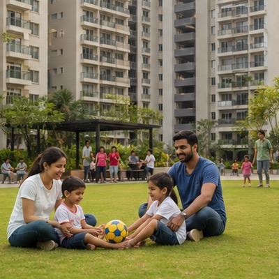 Resident enjoying community life